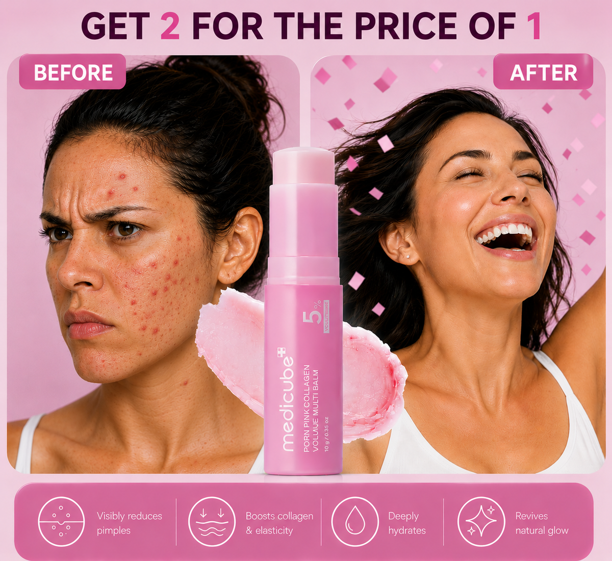 PDRN Pink Collagen Volume Multi Balm by medicube
