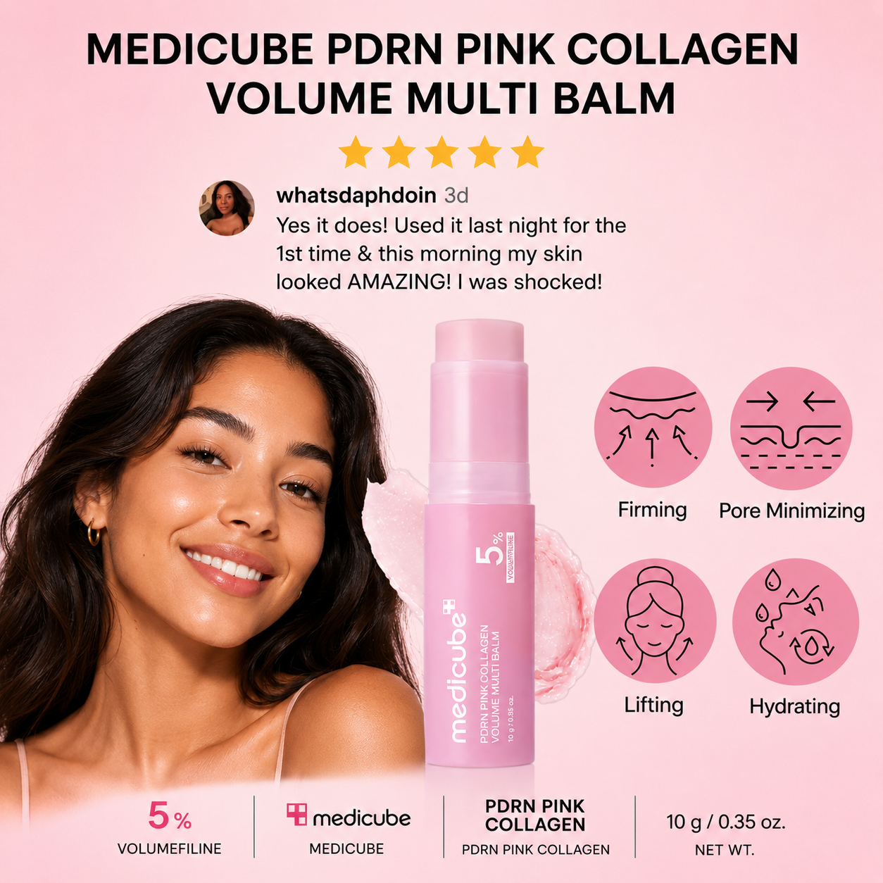 PDRN Pink Collagen Volume Multi Balm by medicube